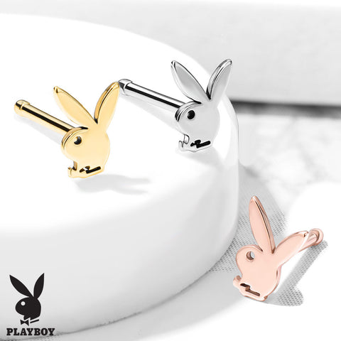 Playboy Bunny Top 316L Surgical Steel Nose Bone Stud Rings
