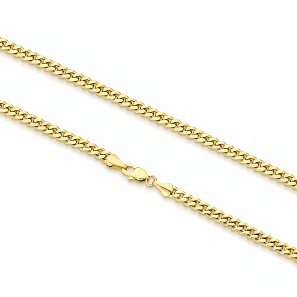 14kT Gold Plated 4mm Cuban Chain