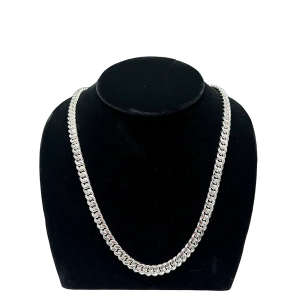 Sterling Silver 8mm Cuban link chain