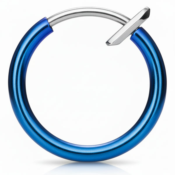 Surgical Steel Non-pierced Hoop w/ Spring Closure