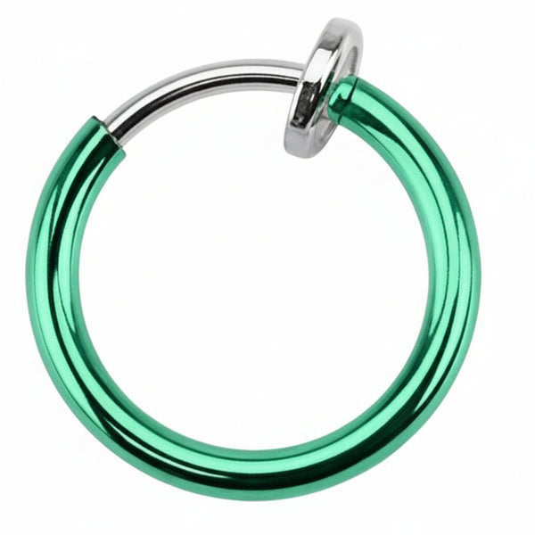 Surgical Steel Non-pierced Hoop w/ Spring Closure